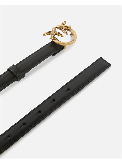 Cintura sottile Love Birds in pelle 2cm PINKO | 100143A0F1/Z99Q